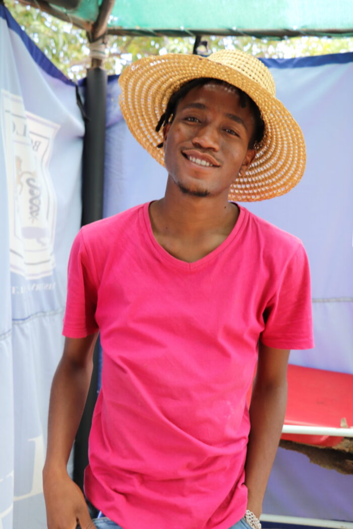 Tebatso at Queen II Adolescent Corner where he participates in a peer support group for adolescents living with HIV